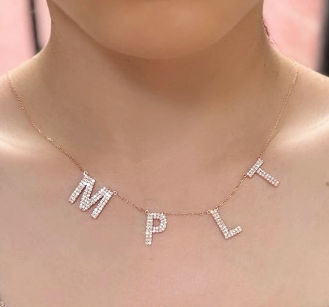 M, P, L, T Necklace