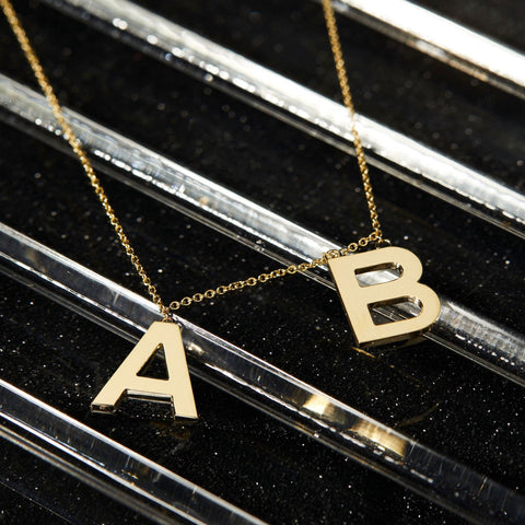 A, B Cable Chain Necklace