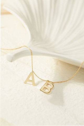 A, B Cable Chain Necklace