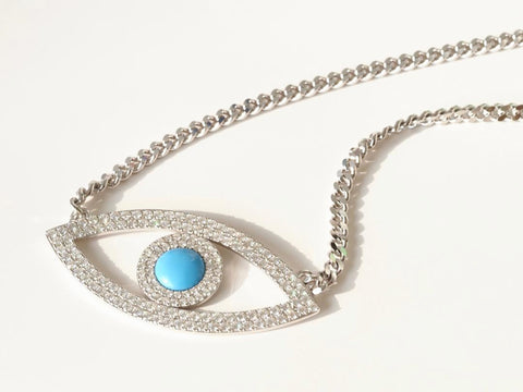 THE OVAL EVIL EYE NECKLACE