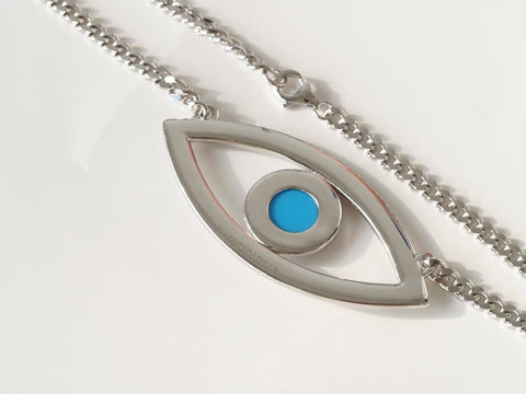THE OVAL EVIL EYE NECKLACE