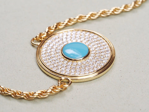 THE ROUND EVIL EYE NECKLACE