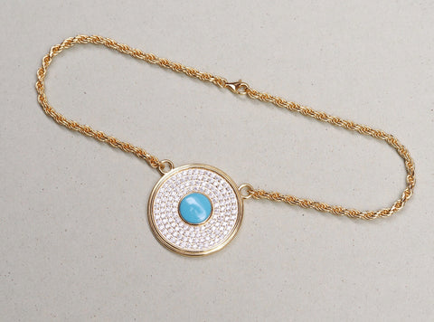 THE ROUND EVIL EYE NECKLACE