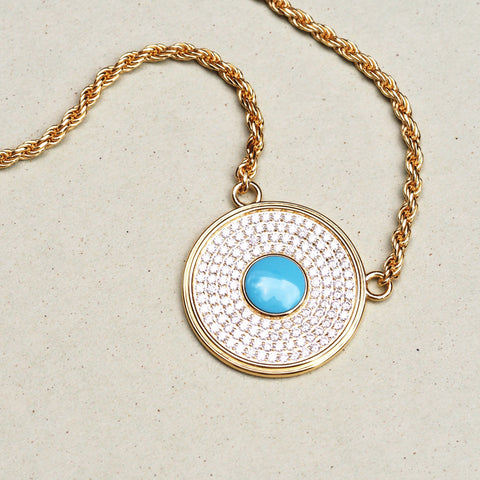 THE ROUND EVIL EYE NECKLACE