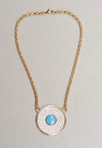 THE ROUND EVIL EYE NECKLACE