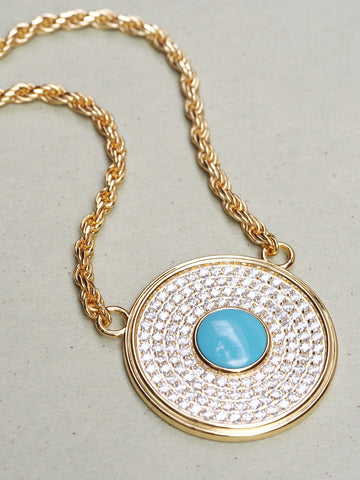 THE ROUND EVIL EYE NECKLACE