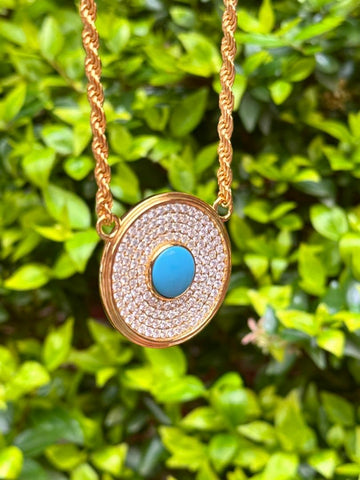 THE ROUND EVIL EYE NECKLACE