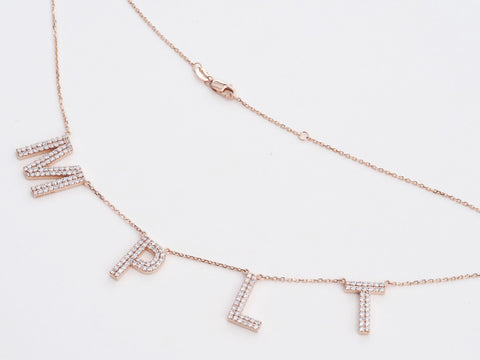 M, P, L, T Necklace