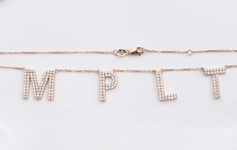 M, P, L, T Necklace