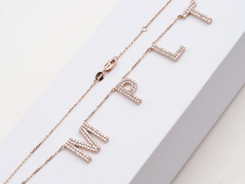 M, P, L, T Necklace