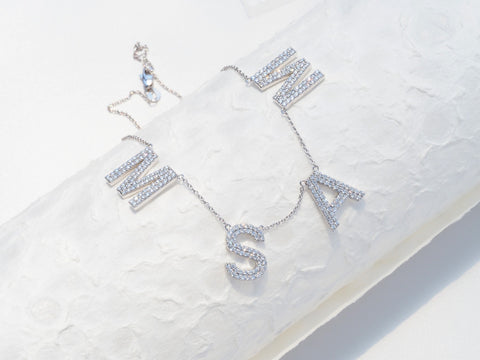 M, S, A, M Cable Chain Necklace