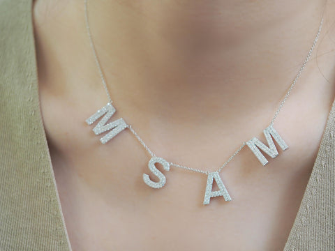 M, S, A, M Cable Chain Necklace